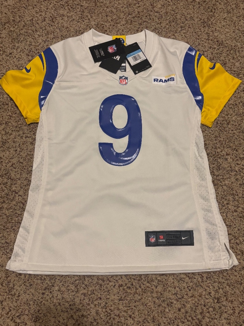 Nike Women's Matthew Stafford Los Angeles Rams #9 White Alternate Game Jersey